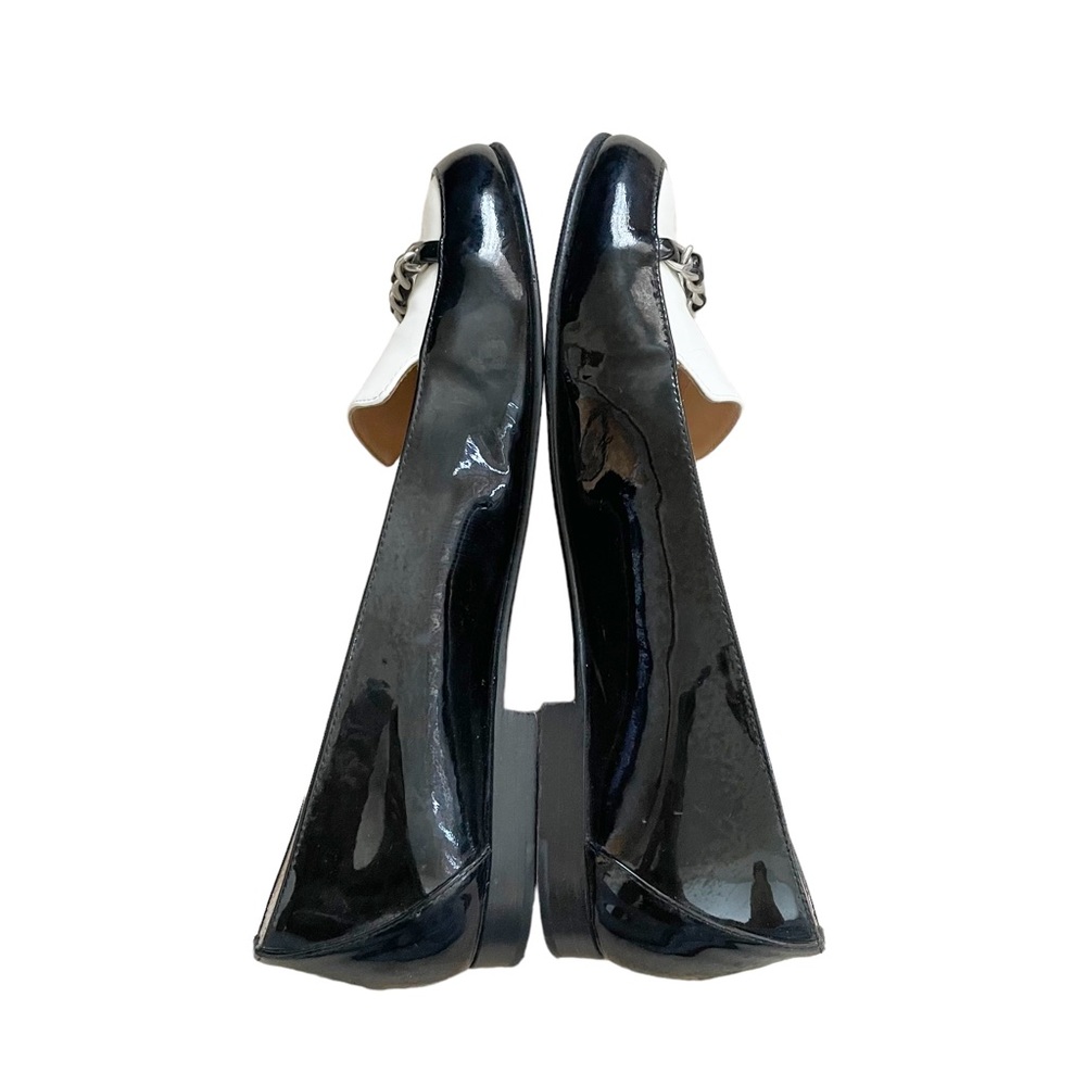 Chanel Patent Leather Loafers Braided Chain Embellishment - Picture 5 of 8